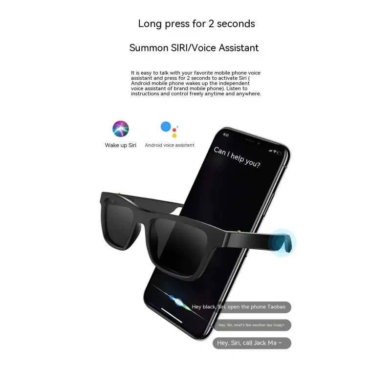 Bluetooth Smart Glasses Sunglasses Headset – Built - in Speaker, UV400, Touch Control | TechNest - TechNest