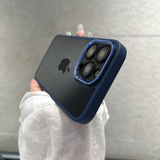 Metal Lens Transparent Magnetic Case for iPhone 15 Pro Max - TechNest