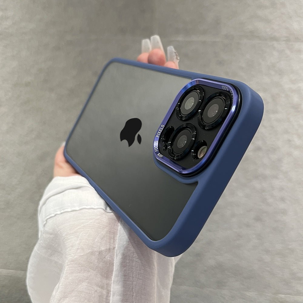 Metal Lens Transparent Magnetic Case for iPhone 15 Pro Max - TechNest