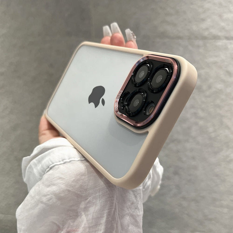 Metal Lens Transparent Magnetic Case for iPhone 15 Pro Max - TechNest