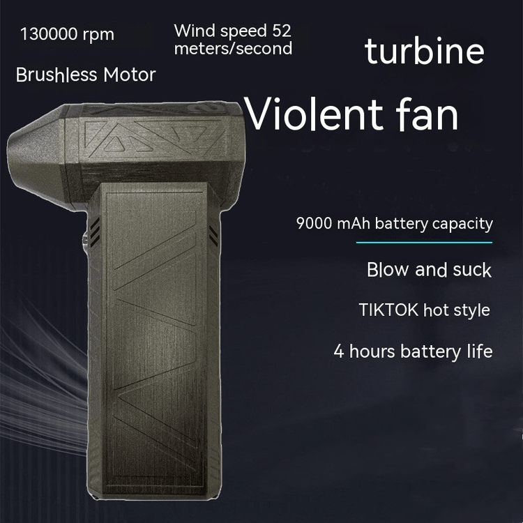 Silent TurboJet Air Duster: High - Power Brushless Blower with Rapid Recharge Technology - TechNest