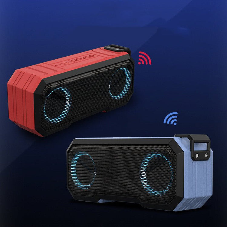 Waterproof Colorful Luminous Outdoor Wireless Speaker With Dual Speakers With Power Bank - Voltara